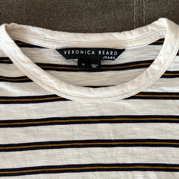 Veronica Beard Waldorf Striped Long Sleeve Top Size M - Picture 9 of 12